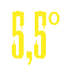&nbsp;5,5° 